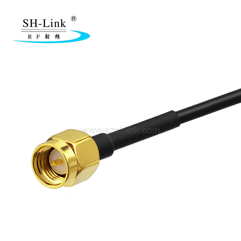 Fakra C type blue male to SMA male with Rg174 cable assembly
